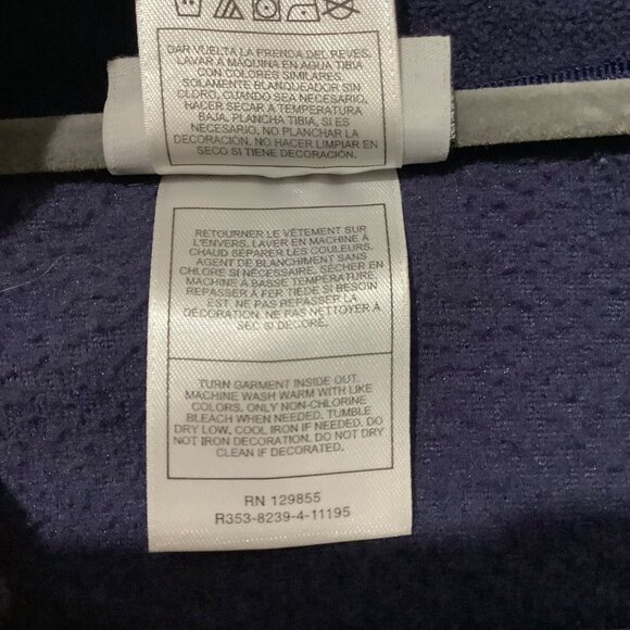 Disney Parks Authentic Women Large Fleece Vest Minnie Mouse Embroidery Navy Blue - Picture 5 of 8